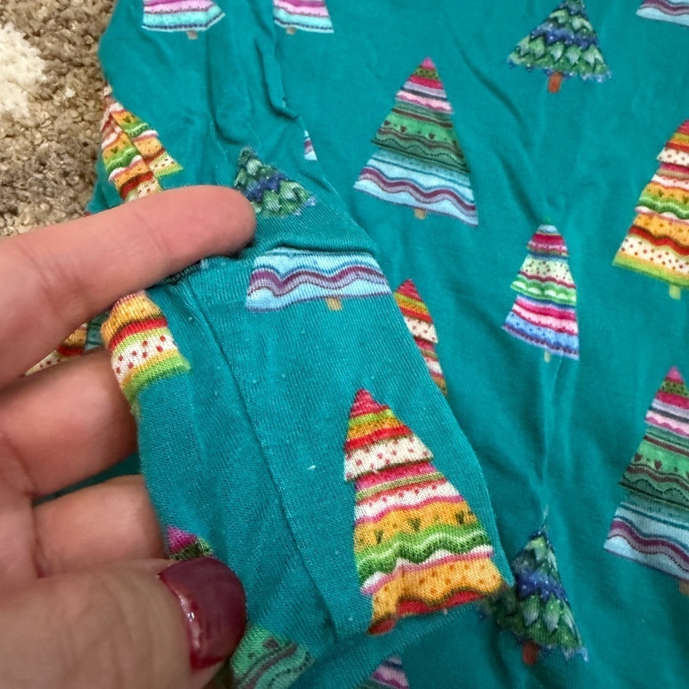 Posh Peanut Christmas Tree Pajamas 12-18 mo - Picture 5 of 8